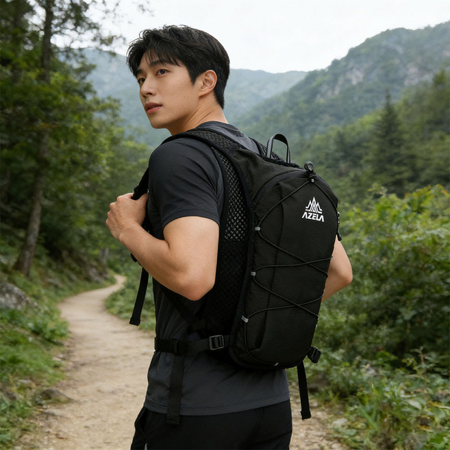 [런런피티] 남녀공용 러닝 조끼형 백팩 경량 등산 마라톤 베스트 가방