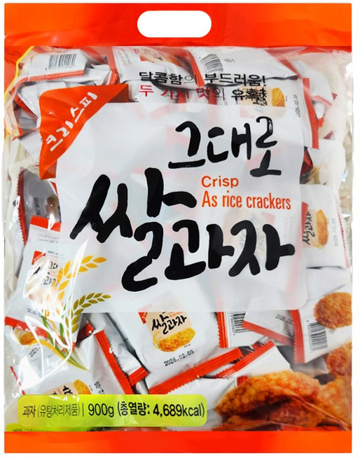 크리스피 그대로 쌀과자 900g, 1개