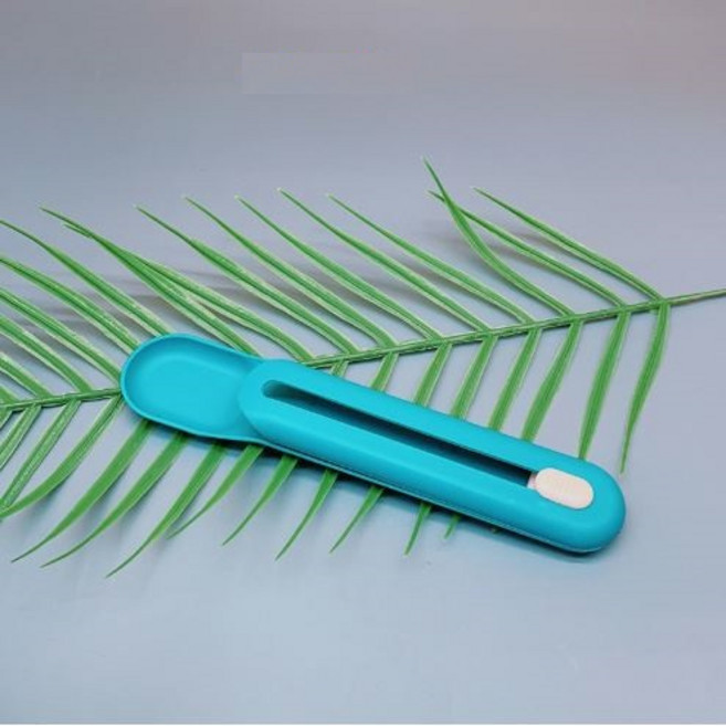 울트라펫 츄르스푼 츄르짜개 펫 슬라이딩 스푼 강아지 고양이 간식 숟가락 간편 급여기, 블루, 1개