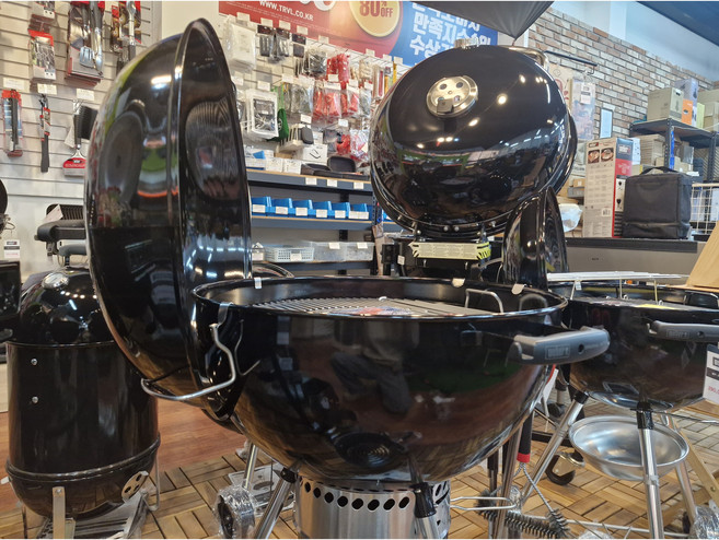 플러스랩 웨버 그릴 뚜껑걸이대 뚜껑거치대 (47 57 그릴 전용), 1개