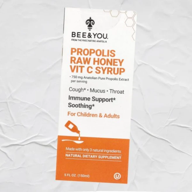BeeYou 프로폴리스 무가공 꿀 비타민C 시럽 150ml 미국내수 BEEYOU 비앤유, BeeYou 프로폴리스 무가공 꿀 비타민C 시럽 150, 1개 - 쿠팡