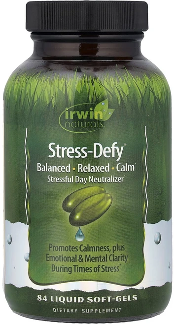 몸관리하세요 겨울입니다 Irwin Naturals 스트레스-디파이 84 액체 소프트젤 특별관리진행, IrwinNaturals스트레스디파이84액체소프트젤, 1개 - 쿠팡