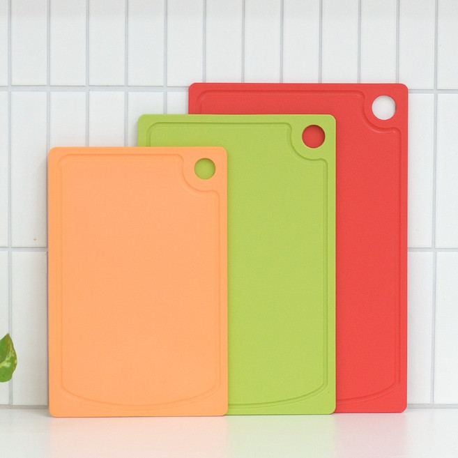 두꺼운 6mm 무독성 TPU 프리미엄 도마 3size 캠핑 이유식도마, 1개, 레드