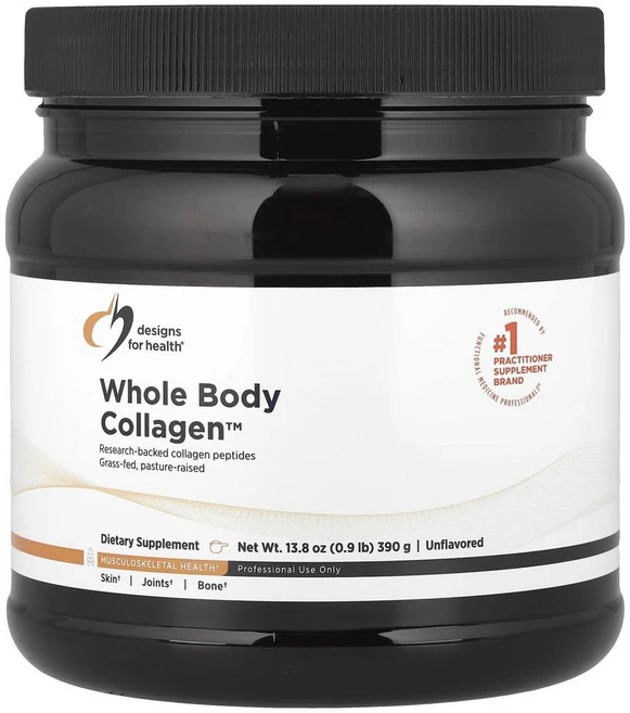 디자인 포 헬스 홀 바디 콜라겐 언플래버드 Designs For Health Whole Body Collagen™ Unflavored 390g, 1개 - 쿠팡