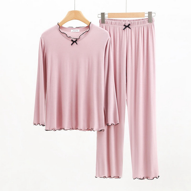 여성 빅사이즈 모달 잠옷세트 긴팔 긴바지 실내복 6color WXG-213+214