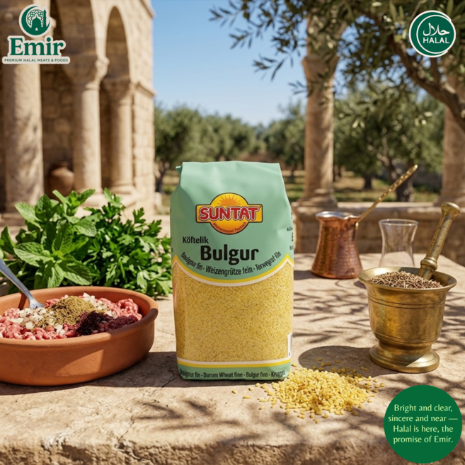 .Premium Turkish Authentic Koftelik White Fine Bulgur 프리미엄 터키산 코프텔릭 화이트 고운 불구르, 1개, 1kg