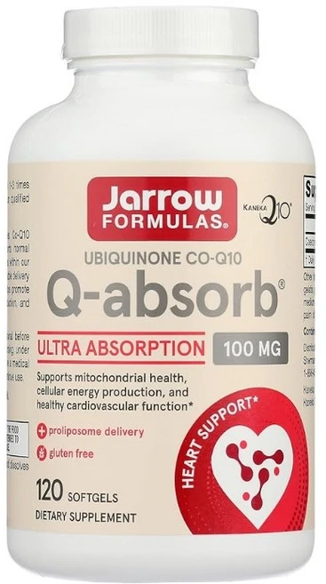 Q-앱솔브 유비퀴논 코엔자임 Q10 100 mg 120 소프트젤 코큐텐 코엔자임큐텐 혈압 영양제 효능 도움, 120정, 1개 - 쿠팡