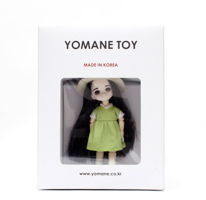 [요마네토이] 원피스 다섯친구 완제품 10cm 미니 구체관절인형 미니어처 만들기 요마네 오비츠11호환, 그린, 1개