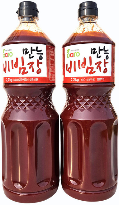 바로 만능비빔장 2.3kg 만능 양념장 볶음 소스, 2개, 2.2kg