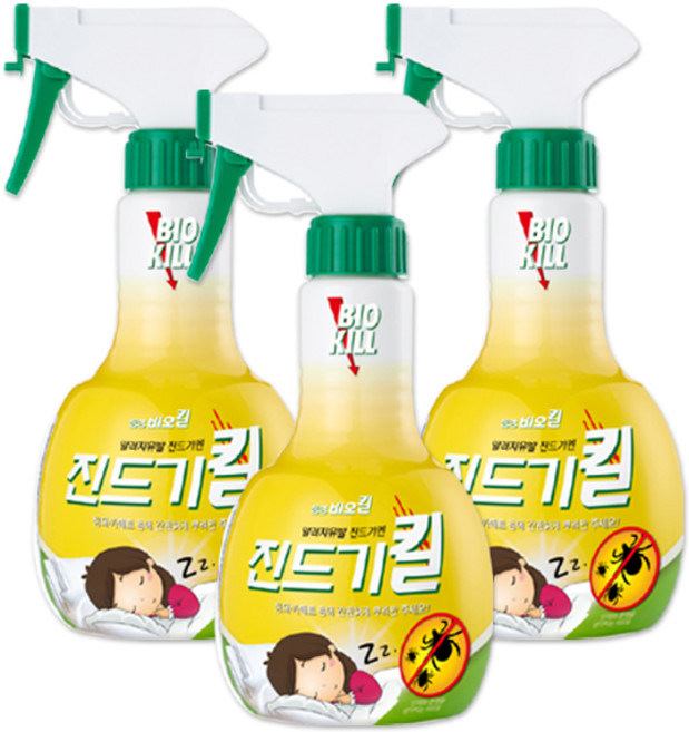 비오킬 진드기킬 살충제, 370ml, 3개