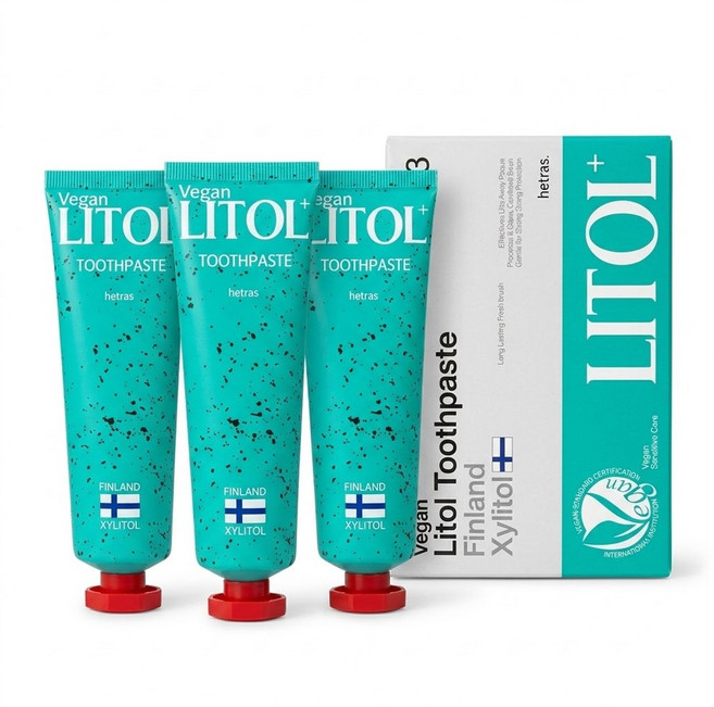 Litol+ 牙膏 長效清新口氣, 110g, 3個