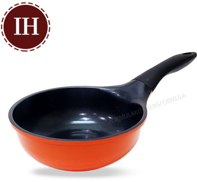 ALUART 넌스틱 티타늄코팅 인덕션 웍 궁중팬, 1개, 20cm &행주