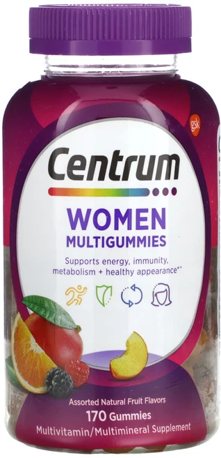 Centrum 여성 멀티구미젤리 천연 과일 혼합 구미젤리 170개, Centrum여성멀티구미젤리천연과일혼합구미젤리170개, 1개 - 쿠팡