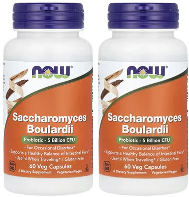 나우푸드 사카로미세스 보울라디 프로바이오틱 50억CFU 60베지캡슐, 2개, 60정 - 쿠팡