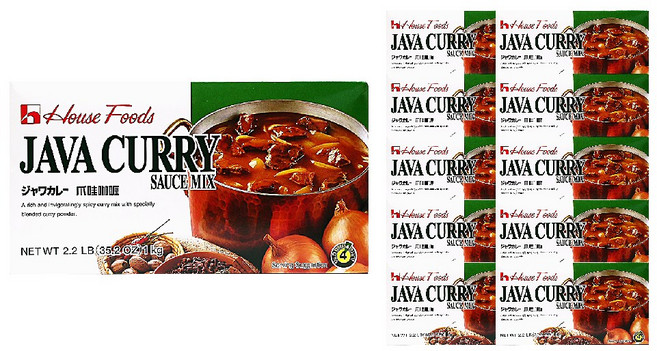 푸드올마켓_ 하우스 자바카레 소스믹스 1kg 대용량 한박스 (1kg x 20ea), 20개