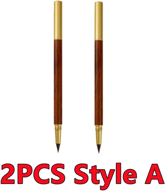 새로운 1-3PCS 크리 에이 티브 무제한 쓰기 영원한 연필 나무 무 잉크 펜 교체 가능한 펜 팁 드로잉 학교, 10 2PCS Style A