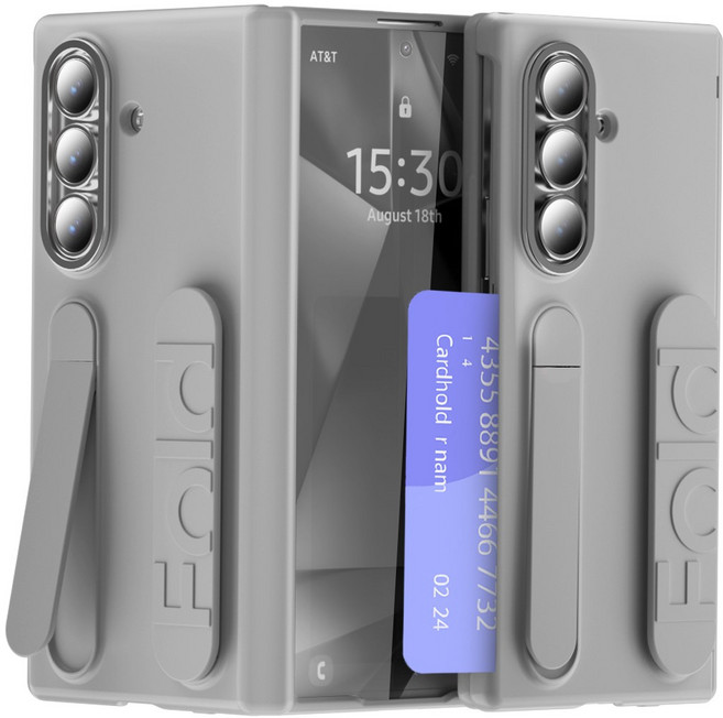 HEZO헤조 갤럭시 Z 폴드 카드수납 힌지보호 거치대 멀티 케이스