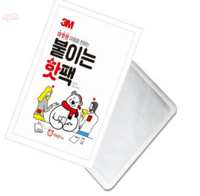 꾸러기따잇 3M 붙이는 핫팩 10개입 겨울방한용품 온열 손난로 파스형 핫팩, 1개