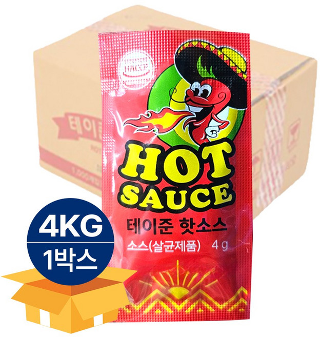 테이준 핫소스 1000p, 4g, 1000개