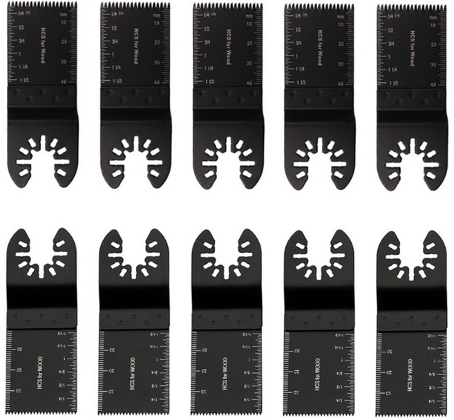 멀티커터날 세트 만능 컷팅날 디월트 밀워키 호환 모음, 1세트, 3.정밀 목재 34mm 10개 세트