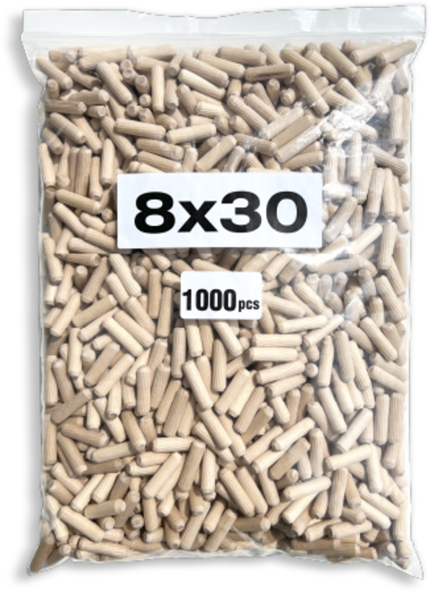 포블리스 목다보 목심 나무못 8mm, 8x30 1000개