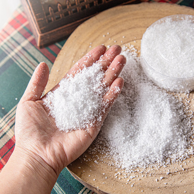 [데코봉봉] 진짜 같은 인공 눈가루 (한 통) 인공눈 가짜 눈 화이트 겨울 크리스마스 장식