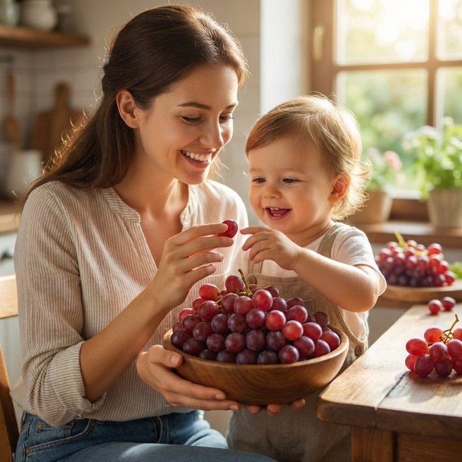[다정한과일] 초고당도 캔디하트 솜사탕 포도, 1박스, 1kg