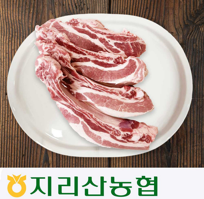 지리산농협-흑돼지 뼈갈비 구이용 1kg 약 4인분, 1개