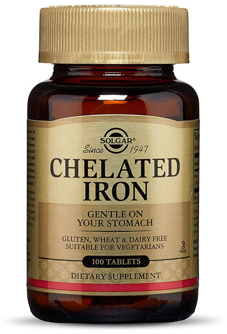 솔가 킬레이티드 아연 아연제 25mg 100정 Chelated Iron, 1개