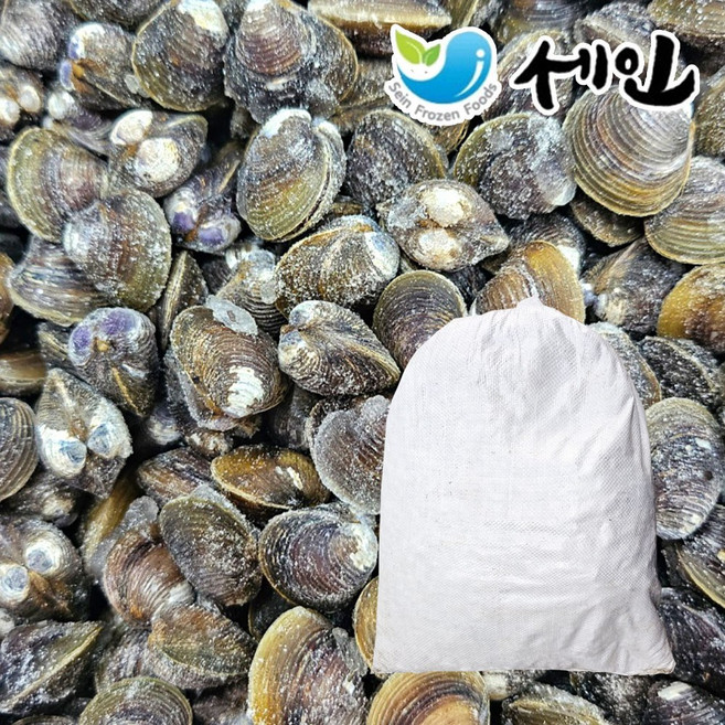 냉동 재첩 재첩국 국물용 조개 대용량 생재첩, 1박스, 20kg 내외
