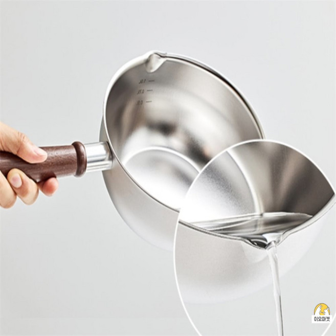 이오디자인 에지리 제노 무연마쇼트 소스팬 계란삶는냄비, 에지리 제노 무연마쇼트 소스팬 20cm(우드)