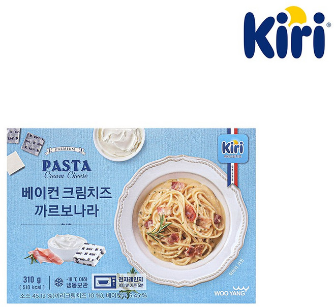 끼리 베이컨 크림치즈 까르보나라 1개, 310g