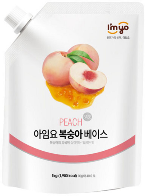 아임요 복숭아 베이스, 1kg, 12개