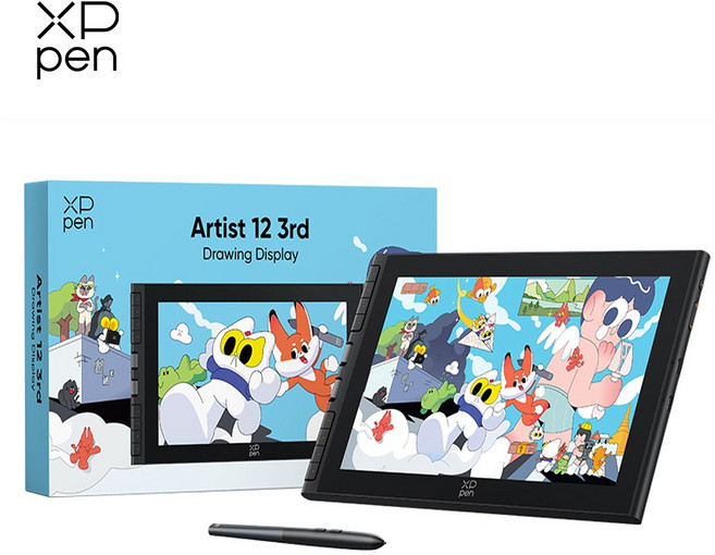 (당일발송 사은품증정) 한국정품 엑스피펜 XPPen Artist 12(3세대) 액정타블렛 그림드로잉 타블렛, 블랙