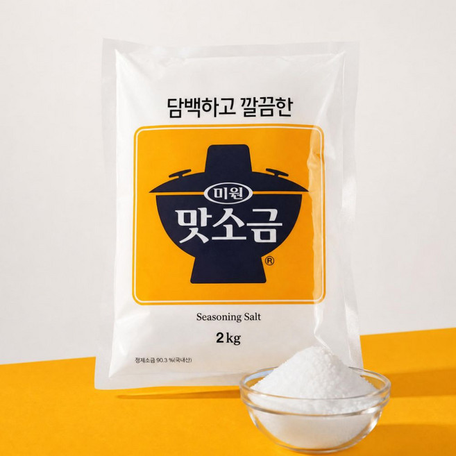 미원 맛소금 담백하고 깔끔한 가정용 업소용 조미료, 2kg, 1개