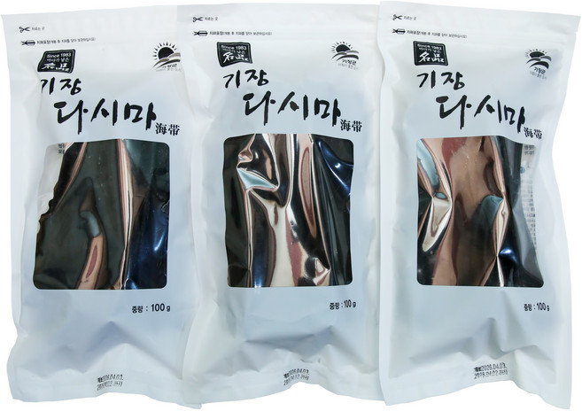 [기장식품] 기장자른다시마 100g, 3개