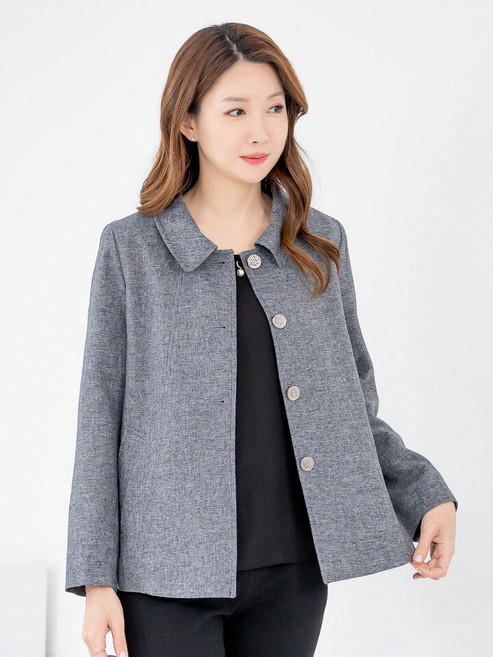 모슬린 엄마옷 자켓 정장 카라 603FGH129 마담/중년여성/빅사이즈/50대/60대