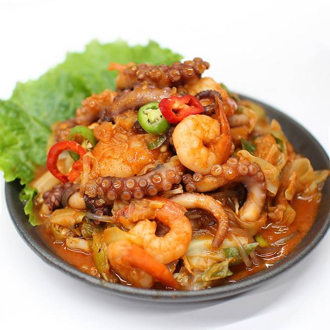 [자연애레시피] 바로 볶아 먹는 쫄깃한 낙지새우볶음 밀키트 밥반찬 캠핑음식 술안주, 1개, 1.25kg