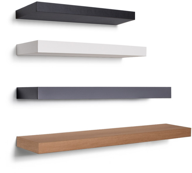 손잡이세상 무지주 벽선반, 03.그레이, 1단