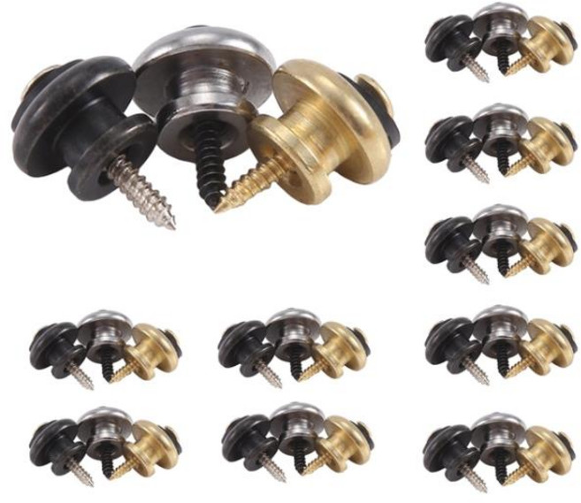 어쿠스틱 기타 일렉트릭 스트랩 버튼 테일 네일 엔드 핀 나사 및 와셔 포함 30 개, 한개옵션1