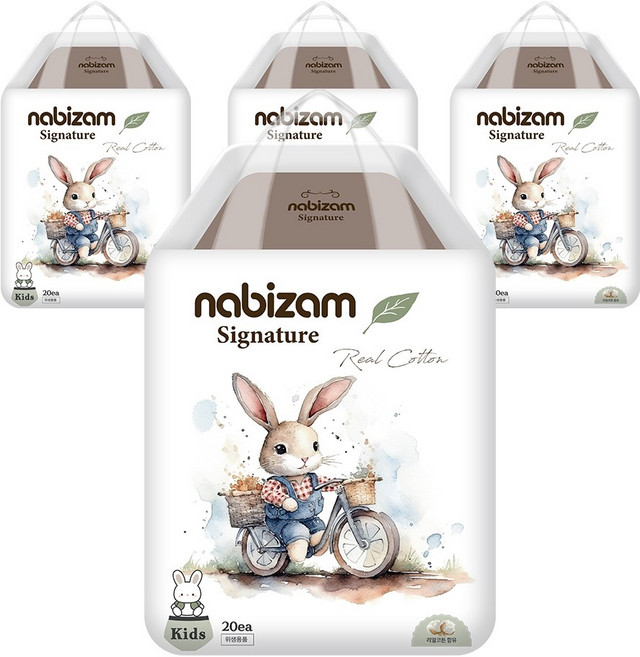 나비잠 기저귀 시그니처 팬티 4팩, 키즈형(Kid), 80매