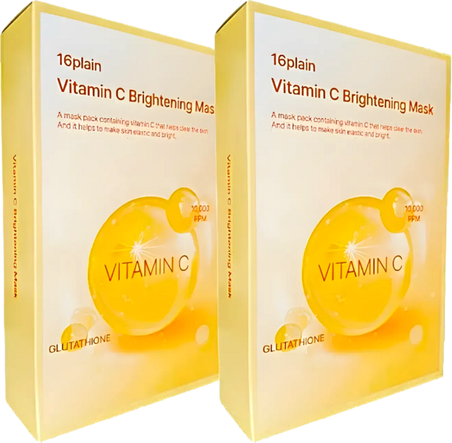 코랜스 플레인 비타민C 브라이트닝 Vitamin C Brightenining Mask Pack 마스크팩 20매, 2개, 10개입