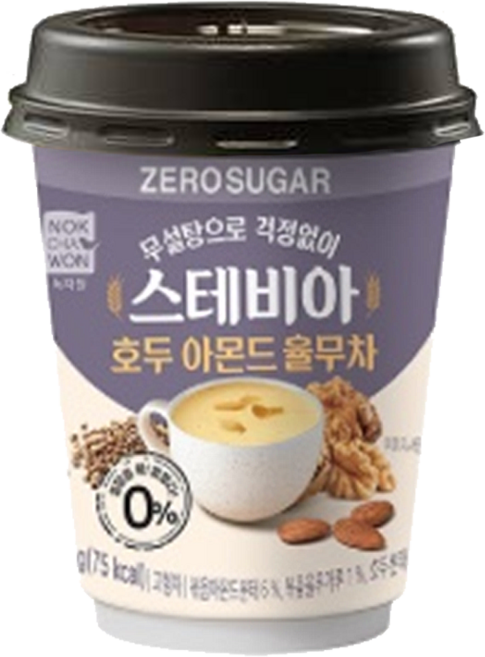 녹차원 스테비아 호두아몬드율무차, 12개, 24g