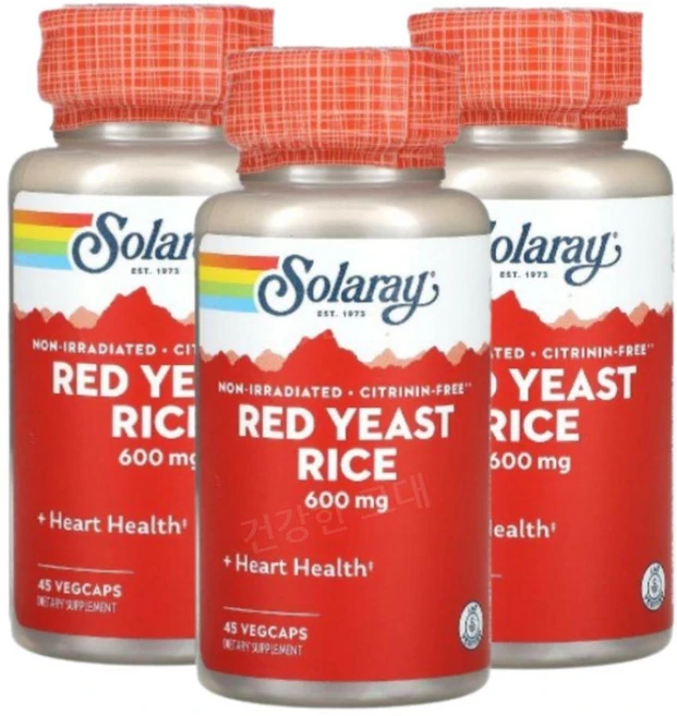 쏠라레이 홍국 600mg 45 베지캡슐, 3개, 45정 - 쿠팡