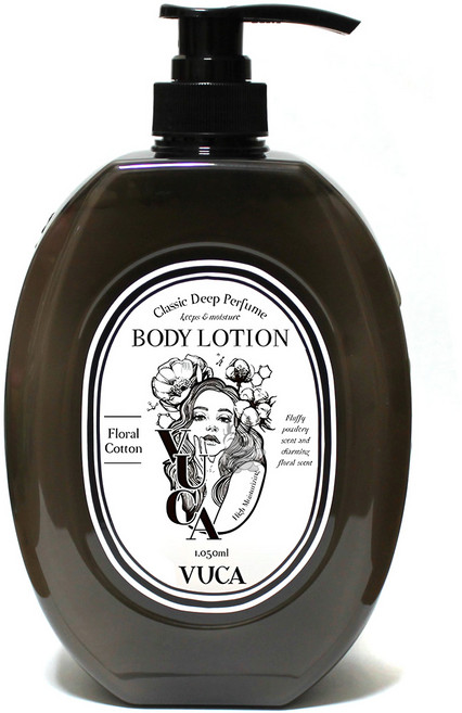 뷰카 클래식 딥 퍼퓸 모이스처 바디로션 플로럴코튼향, 1.05L, 1개