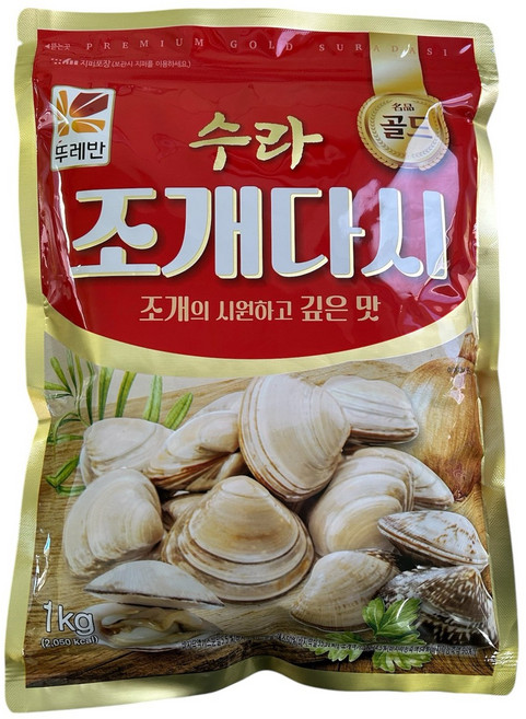 뚜레반 조개 다시 조미료 1kg, 5개