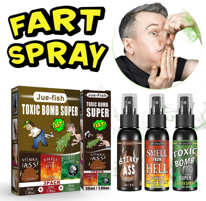 냄새 나는 방귀 스프레이 장난 장난감 가짜 냄새 나는 똥 엔터테인먼트 똥 냄새 지옥 냄새 폭탄 냄새, 1세트