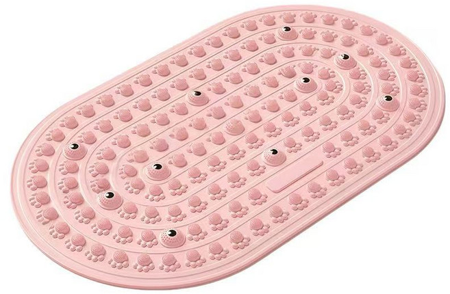 軟膠指壓按摩踏板 助眠減脂, 1個, 灰色大號