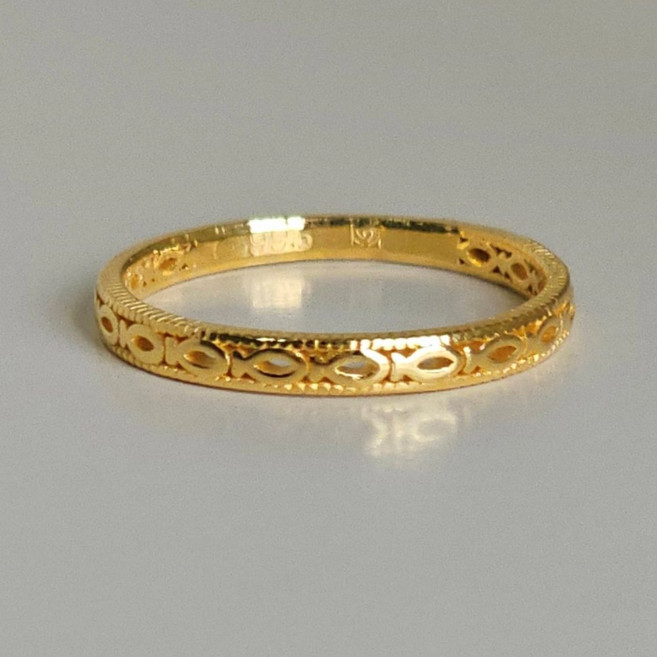 종로 순금 반돈 물고기 애끼 여자 반지 디자인