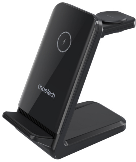 Choetech 3合1無線充電座, 黑, 1個